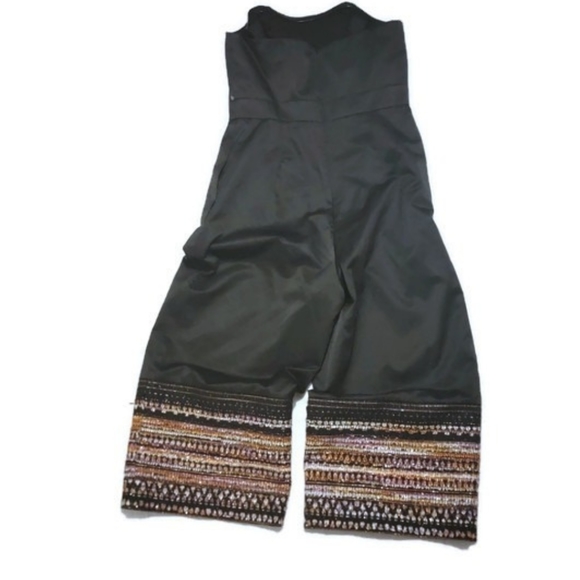 Hutch Elena Cropped Strapless Jumpsuit With Metallic Trim Detail 0P - Picture 11 of 12